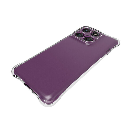 Motorola Edge 60 Pro Hoesje - MobyDefend Transparante Shockproof TPU Backcover - Verstevigde Hoeken - Volledig Doorzichtig