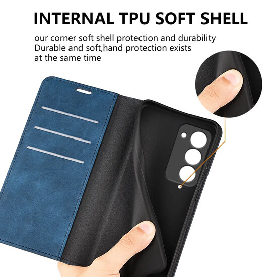 Oppo A5 5G Hoesje - MobyDefend Luxe Wallet Bookcase (Magnetische Sluiting) - Roze