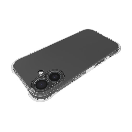 iPhone 17 Hoesje - MobyDefend Transparante Shockproof TPU Backcover - Verstevigde Hoeken - Volledig Doorzichtig
