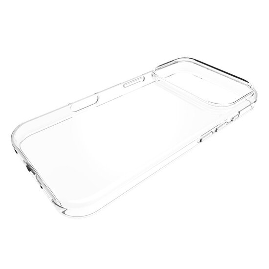 iPhone 17 Pro Max Hoesje - MobyDefend Transparante TPU Backcover - Volledig Doorzichtig