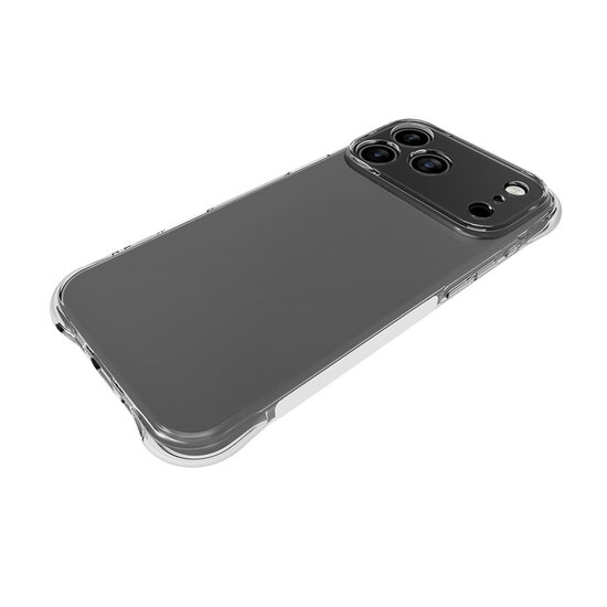 iPhone 17 Pro Max Hoesje - MobyDefend Transparante TPU Backcover - Volledig Doorzichtig