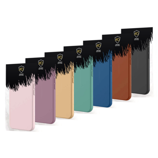 iPhone 16 Hoesje - MobyDefend Matte Siliconen Backcover - Paars