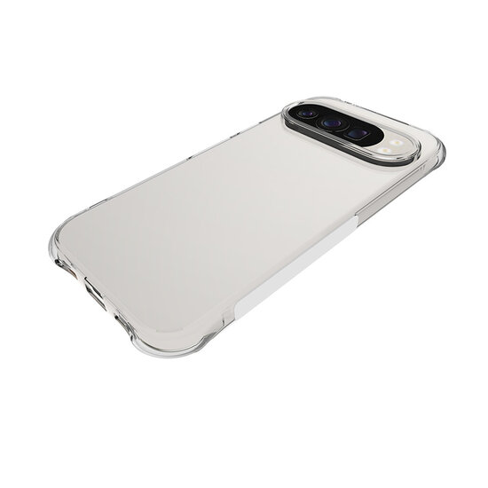 Google Pixel 10 / Google Pixel 10 Pro Hoesje - MobyDefend Transparante Shockproof TPU Backcover - Verstevigde Hoeken - Volledig Doorzichtig