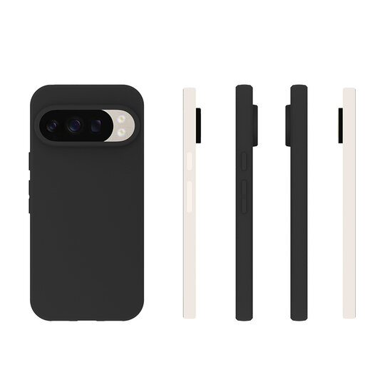 Google Pixel 10 / Google Pixel 10 Pro Hoesje - MobyDefend TPU Backcover - Mat Zwart
