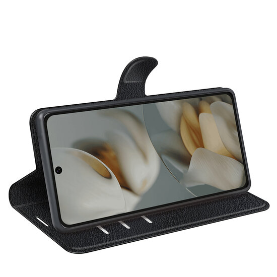 Google Pixel 10 Pro XL Hoesje - MobyDefend Kunstleren Wallet Book Case (Sluiting Voorkant) - Zwart