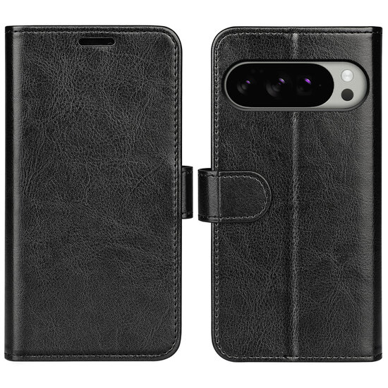 Google Pixel 10 Pro XL Hoesje - MobyDefend Wallet Book Case (Sluiting Achterkant) - Zwart