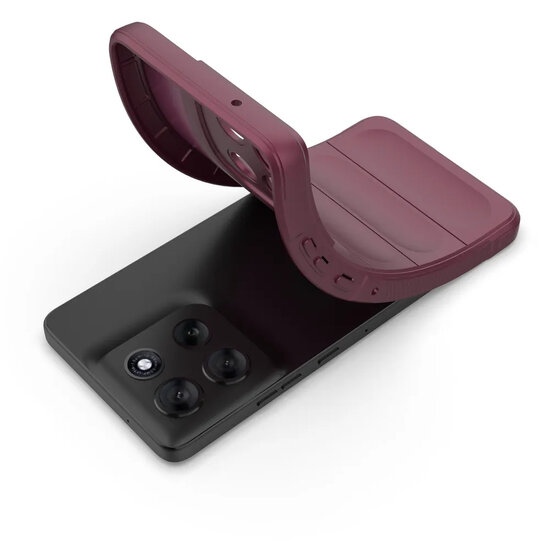 Motorola Moto G86 Hoesje - MobyDefend TPU Gripcase - Donkerpaars