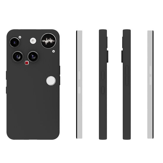 Nothing Phone (3) Hoesje - MobyDefend TPU Backcover - Mat Zwart