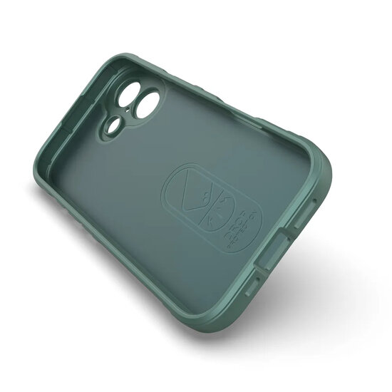 iPhone 17 Hoesje - MobyDefend TPU Gripcase - Groen