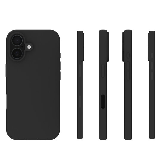 iPhone 17 Hoesje - MobyDefend TPU Backcover - Mat Zwart