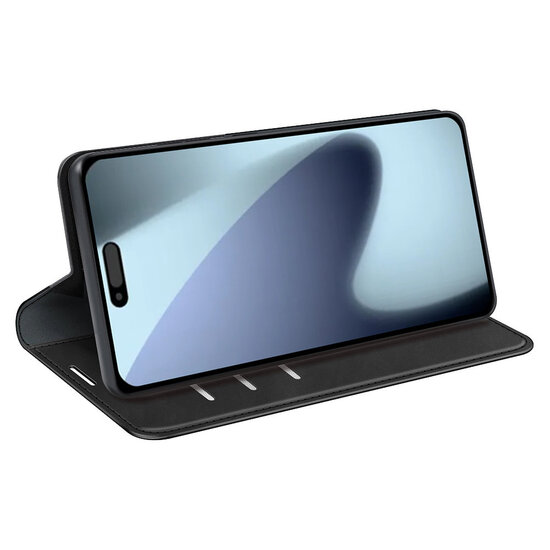 iPhone 17 Hoesje - MobyDefend Luxe Wallet Bookcase (Magnetische Sluiting) - Zwart