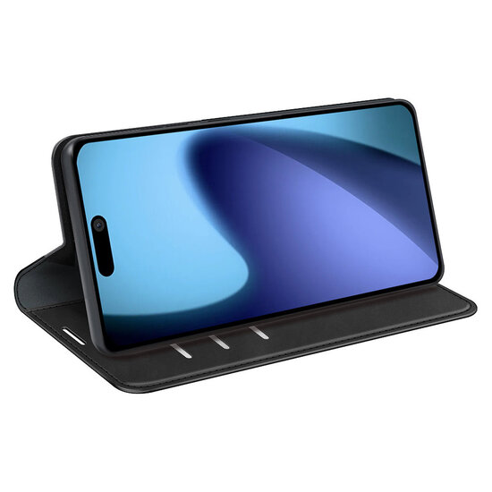iPhone Air Hoesje - MobyDefend Luxe Wallet Bookcase (Magnetische Sluiting) - Zwart