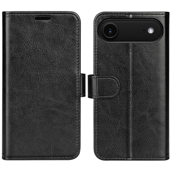 iPhone Air Hoesje - MobyDefend Wallet Book Case (Sluiting Achterkant) - Zwart