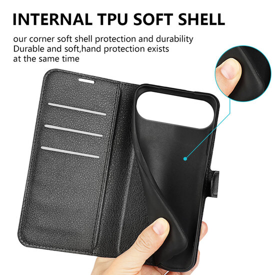 iPhone Air Hoesje - MobyDefend Kunstleren Wallet Book Case (Sluiting Voorkant) - Rood