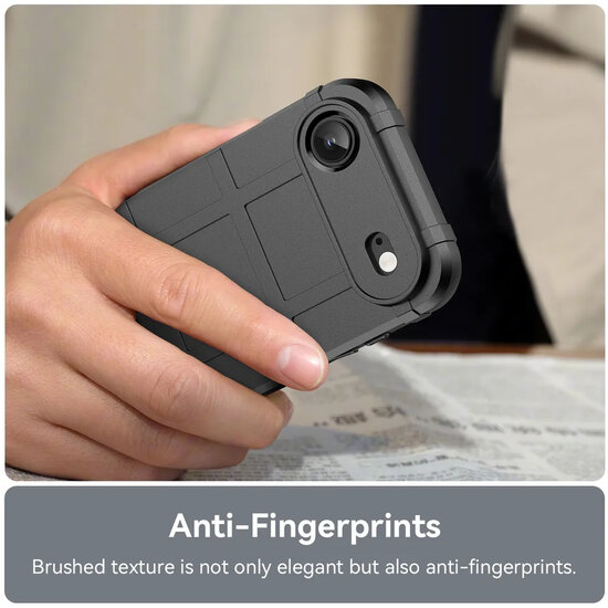 iPhone Air Hoesje - Mobydefend Rugged Shield TPU Backcover - Groen