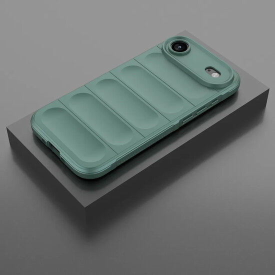 iPhone Air Hoesje - MobyDefend TPU Gripcase - Groen