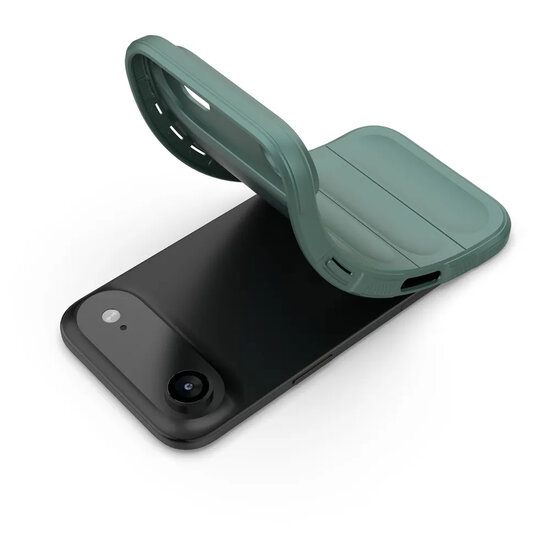 iPhone Air Hoesje - MobyDefend TPU Gripcase - Groen