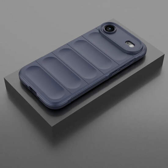iPhone Air Hoesje - MobyDefend TPU Gripcase - Blauw