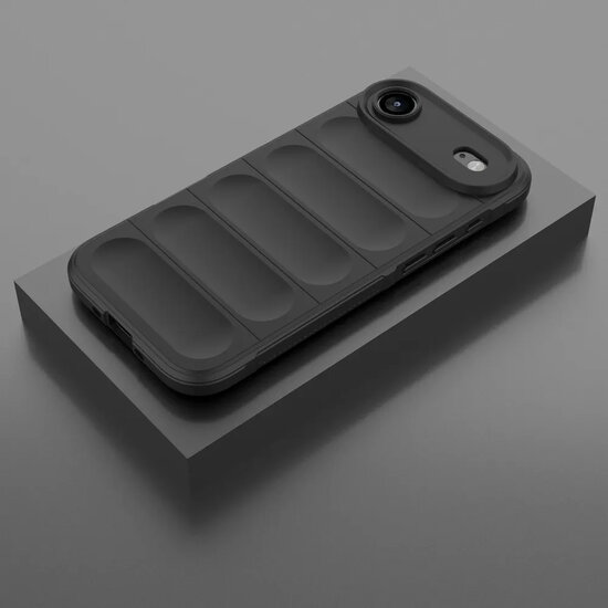 iPhone Air Hoesje - MobyDefend TPU Gripcase - Zwart