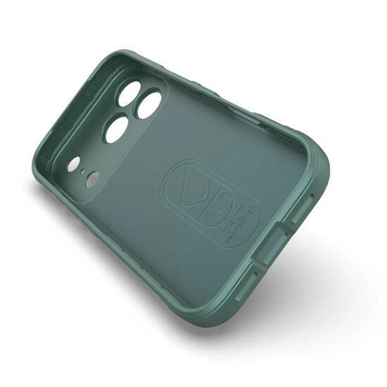 iPhone 17 Pro Hoesje - MobyDefend TPU Gripcase - Groen