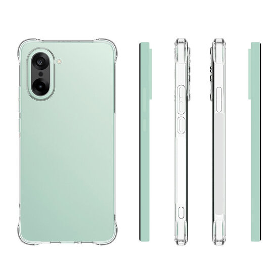 OnePlus Nord CE 5 Hoesje - MobyDefend Transparante Shockproof TPU Backcover - Verstevigde Hoeken - Volledig Doorzichtig
