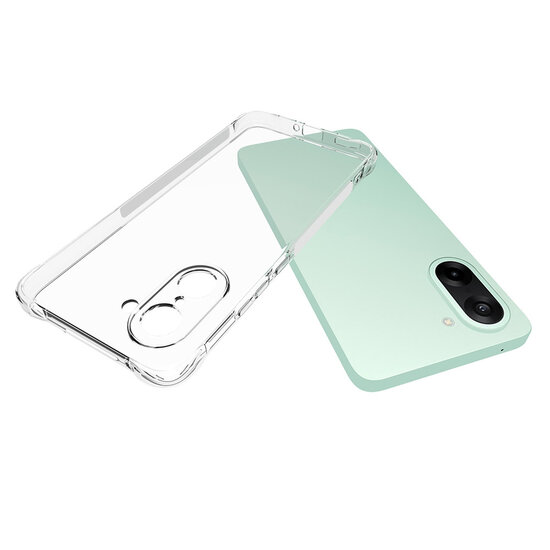 OnePlus Nord CE 5 Hoesje - MobyDefend Transparante Shockproof TPU Backcover - Verstevigde Hoeken - Volledig Doorzichtig