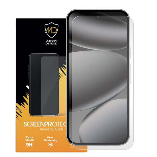 Google Pixel 10 Pro Screenprotector - MobyDefend Case-Friendly Screensaver - Gehard Glas