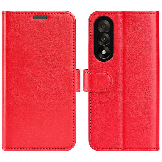 OnePlus Nord 5 Hoesje - MobyDefend Wallet Book Case (Sluiting Achterkant) - Rood