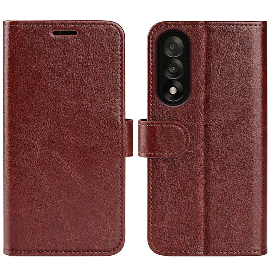 OnePlus Nord 5 Hoesje - MobyDefend Wallet Book Case (Sluiting Achterkant) - Bruin