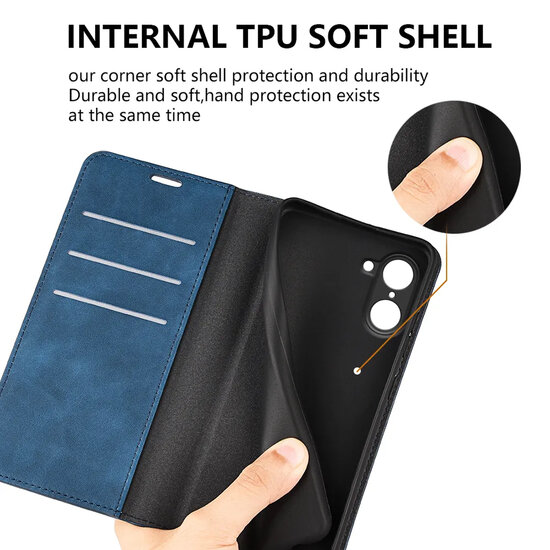 OnePlus Nord CE 5 Hoesje - MobyDefend Luxe Wallet Bookcase (Magnetische Sluiting) - Rood