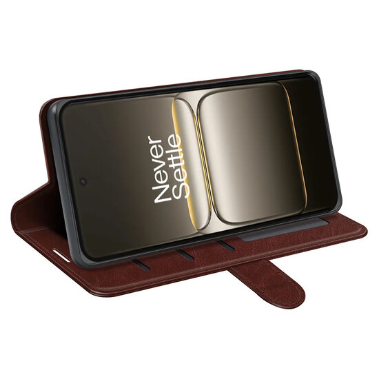 OnePlus Nord CE 5 Hoesje - MobyDefend Wallet Book Case (Sluiting Achterkant) - Bruin