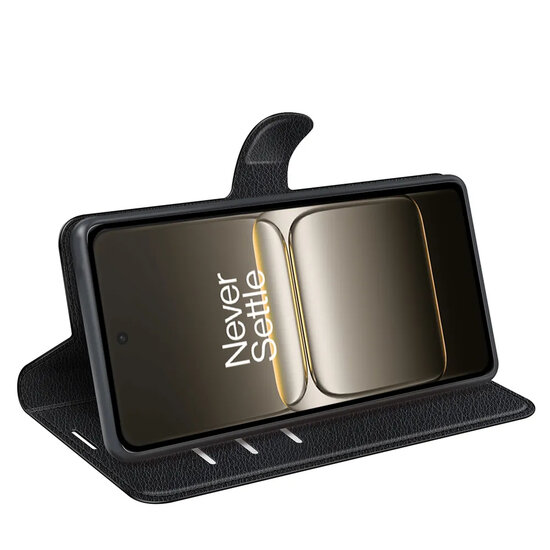 OnePlus Nord CE 5 Hoesje - MobyDefend Kunstleren Wallet Book Case (Sluiting Voorkant) - Zwart