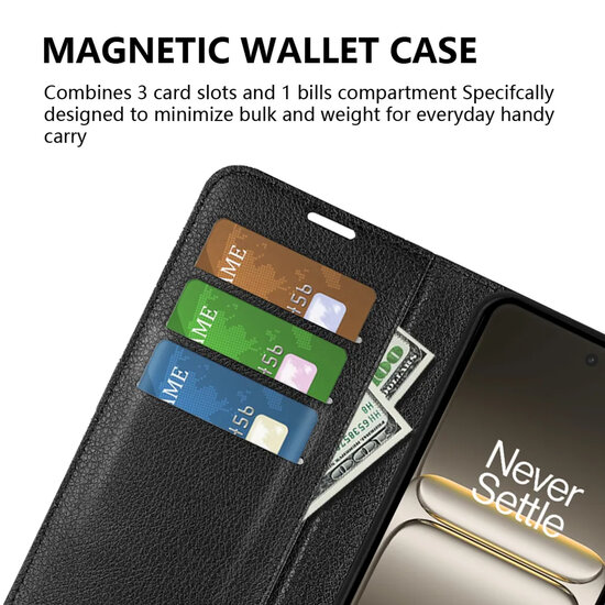 OnePlus Nord CE 5 Hoesje - MobyDefend Kunstleren Wallet Book Case (Sluiting Voorkant) - Bruin