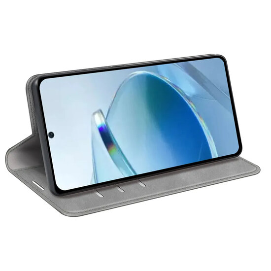 Xiaomi Redmi 15C 5G Hoesje - MobyDefend Luxe Wallet Bookcase (Magnetische Sluiting) - Grijs