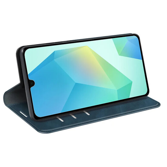 Samsung Galaxy A17 / A18 Hoesje - MobyDefend Luxe Wallet Bookcase (Magnetische Sluiting) - Blauw