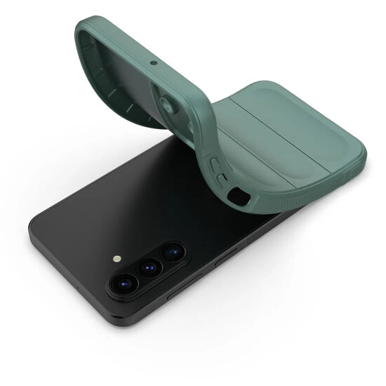 Samsung Galaxy A17 / A18 Hoesje - MobyDefend TPU Gripcase - Groen