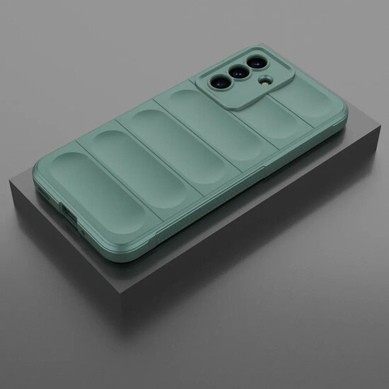 Samsung Galaxy A17 / A18 Hoesje - MobyDefend TPU Gripcase - Groen