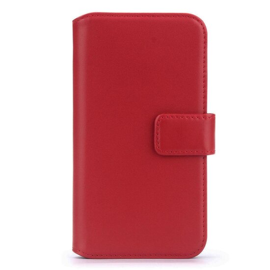 iPhone 17 Hoesje - Luxe Leren MobyDefend Wallet Bookcase - Rood