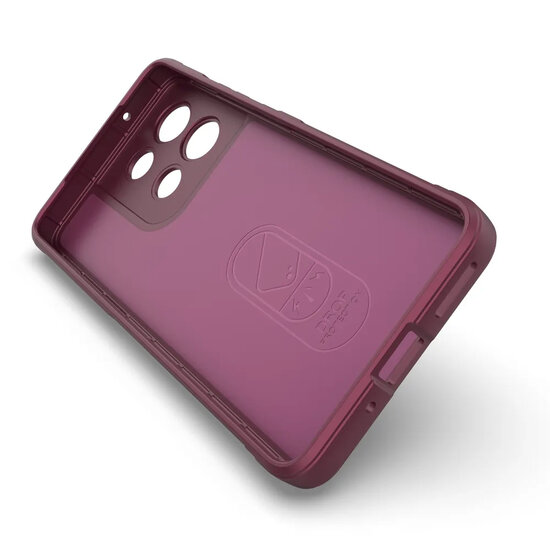 Motorola Moto G86 Power Hoesje - MobyDefend TPU Gripcase - Donkerpaars