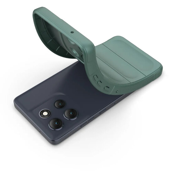 Motorola Moto G86 Power Hoesje - MobyDefend TPU Gripcase - Groen