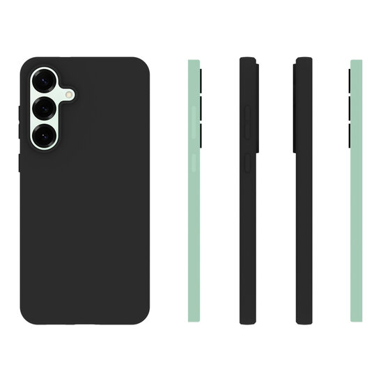 Samsung Galaxy S25 FE Hoesje - MobyDefend TPU Backcover - Mat Zwart