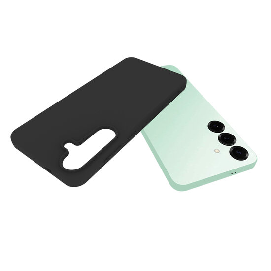 Samsung Galaxy S25 FE Hoesje - MobyDefend TPU Backcover - Mat Zwart