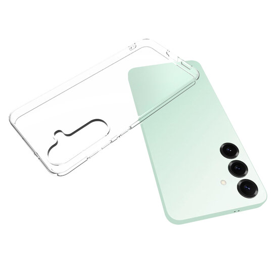 Samsung Galaxy S25 FE Hoesje - MobyDefend Transparante TPU Backcover - Volledig Doorzichtig