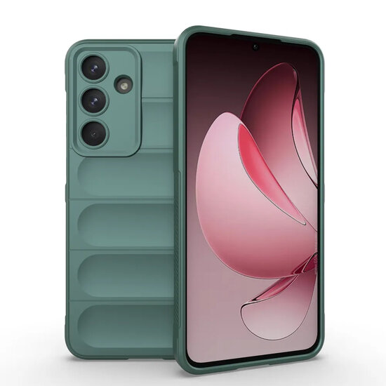 Samsung Galaxy S25 FE Hoesje - MobyDefend TPU Gripcase - Groen