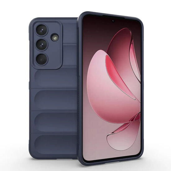 Samsung Galaxy S25 FE Hoesje - MobyDefend TPU Gripcase - Blauw