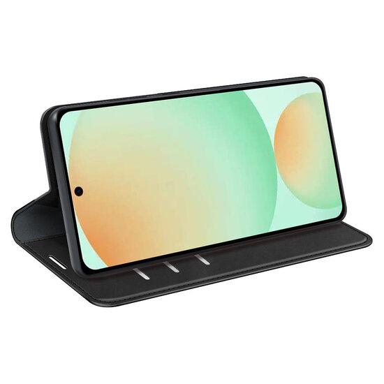 Samsung Galaxy S25 FE Hoesje - MobyDefend Luxe Wallet Bookcase (Magnetische Sluiting) - Zwart