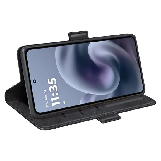 Motorola Moto G86 Power Hoesje - MobyDefend Luxe Wallet Book Case (Sluiting Zijkant) - Zwart