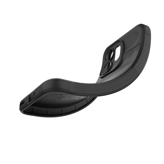 Oppo Reno14 Hoesje - MobyDefend TPU Gripcase - Zwart