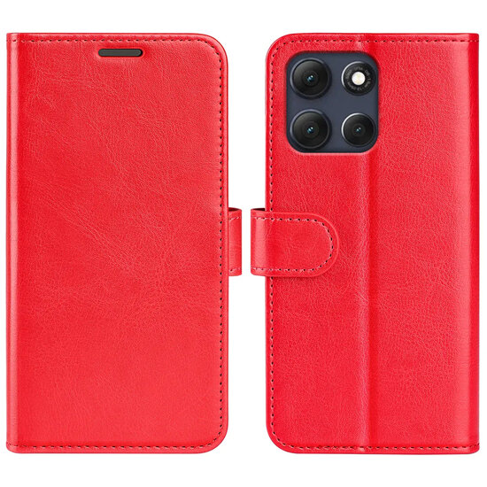 Motorola Moto G86 Power Hoesje - MobyDefend Wallet Book Case (Sluiting Achterkant) - Rood