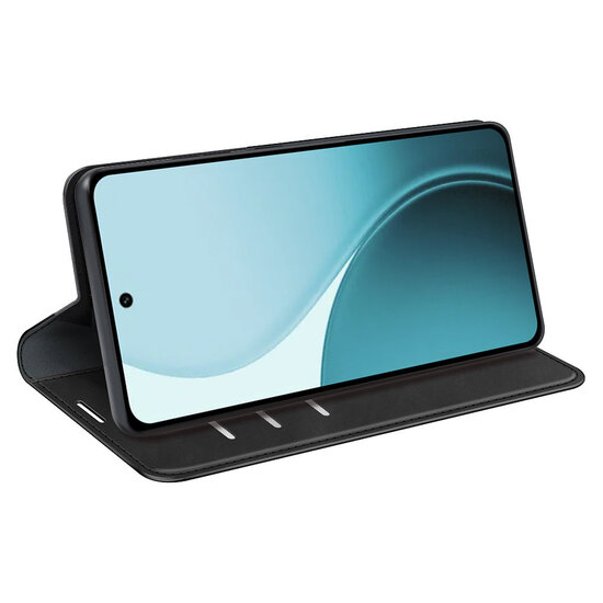 Oppo Reno14 F / Oppo Reno14 FS Hoesje - MobyDefend Luxe Wallet Bookcase (Magnetische Sluiting) - Zwart